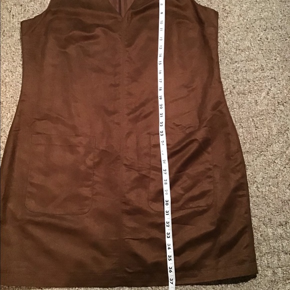 Women’s size XXL new with tags v neck jumper dress brown - Picture 7 of 8